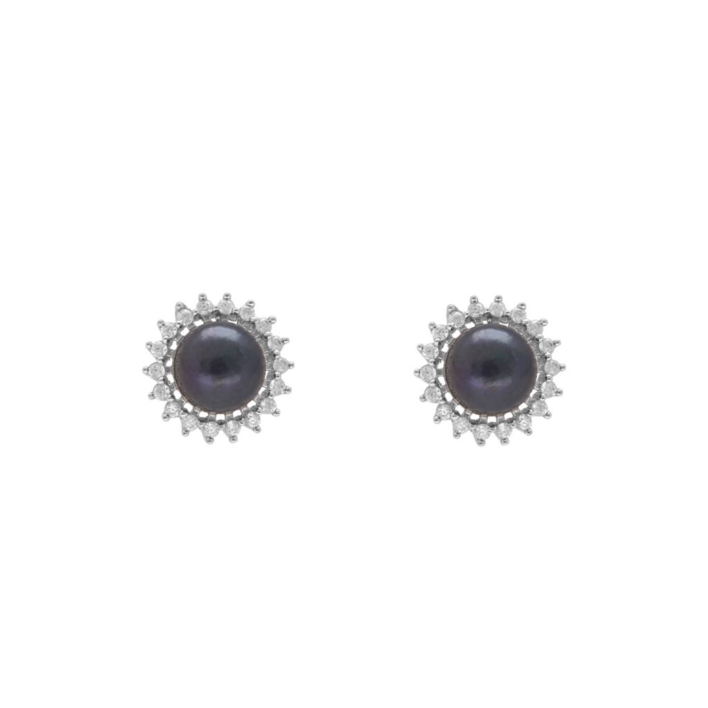 Turvi Stud 925 Silver Earrings : JPMAY-22-128