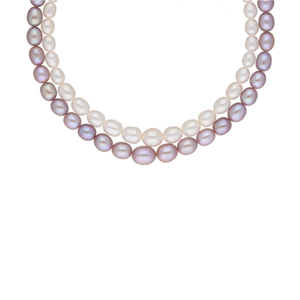 Pahal 2 Lines Pearl Necklace Set : JPAU-21-215