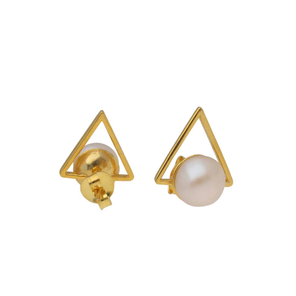 Gleaming 925 Silver Stud Earrings : JPMAY-22-107