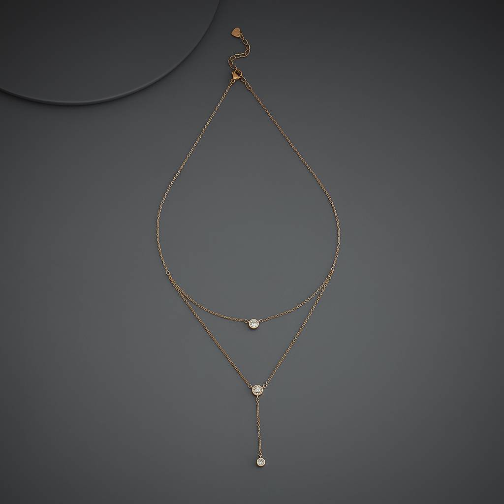 Kushal'S Fashion Jewellery  Plated Party Trendy Zircon Necklace-187039 : 445768