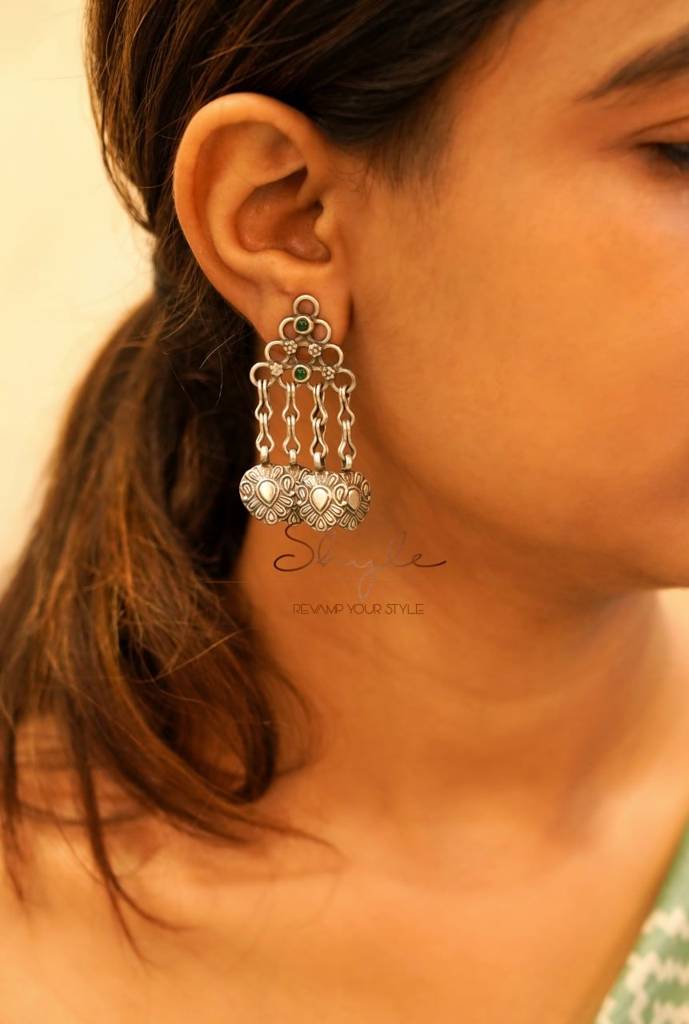 Tattva Intricate Jadau Jali Tribal Motif Drop Necklace Set : SN1073-1