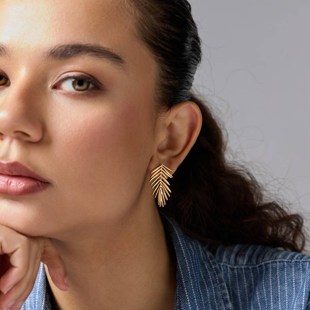 Kushal'S Fashion Jewellery Gold-Plated Party Trendy Zircon Stud Earrings -455499 : 455499