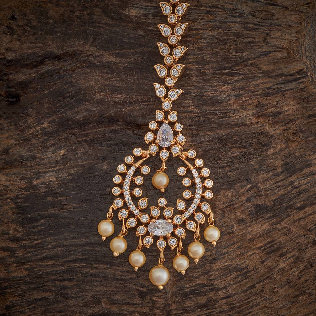 Kushal'S Fashion Jewellery Plated Party Zircon Maang Tikka-175782 : 421398