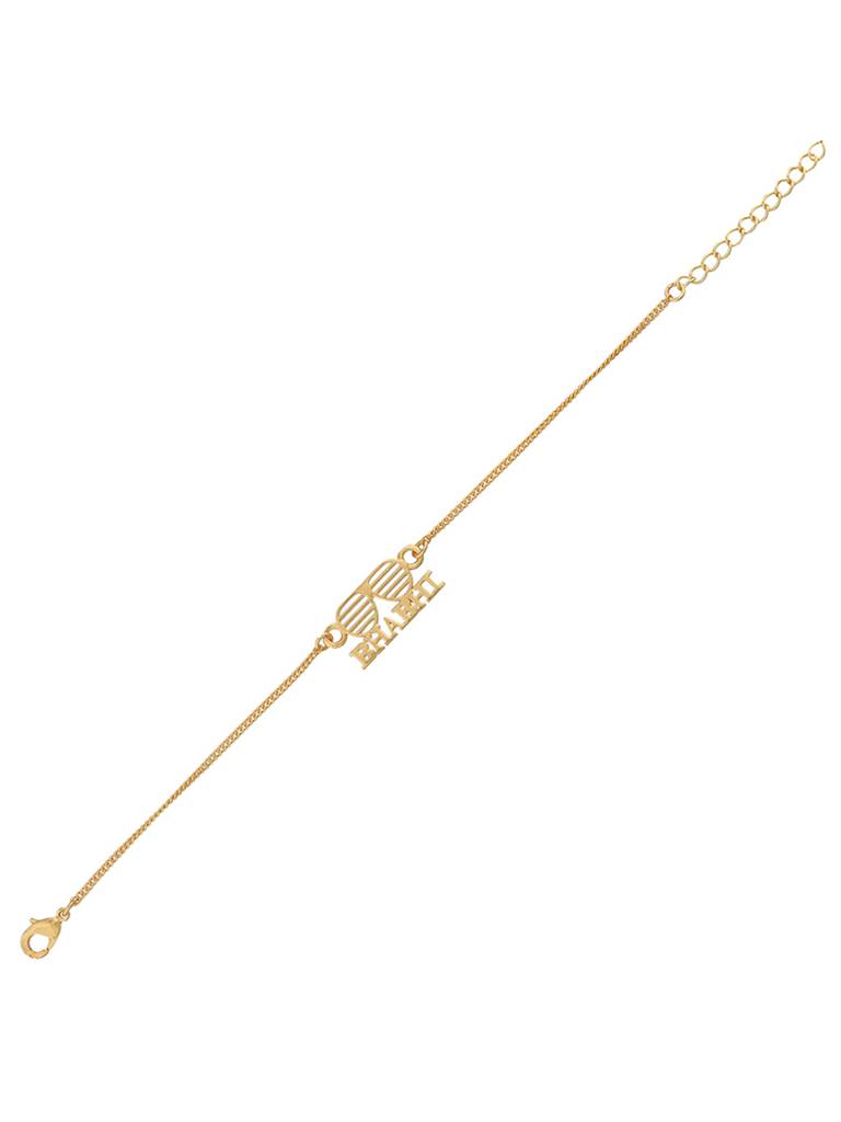 Gold Tone Bhai Rakhi : 8905124464108