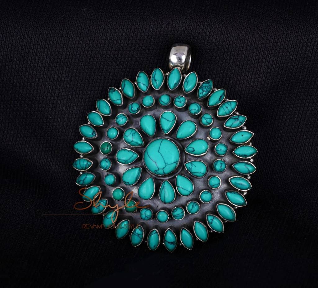 Tattva Turquoise Jadau Classic Necklace : SN3004