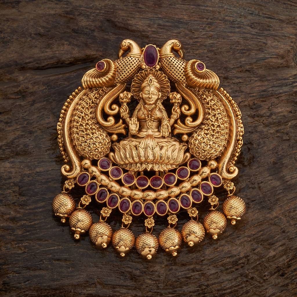 Kushal'S Fashion Jewellery Gold-Plated Ethnic Antique Hair Brooch -164061 : 404710
