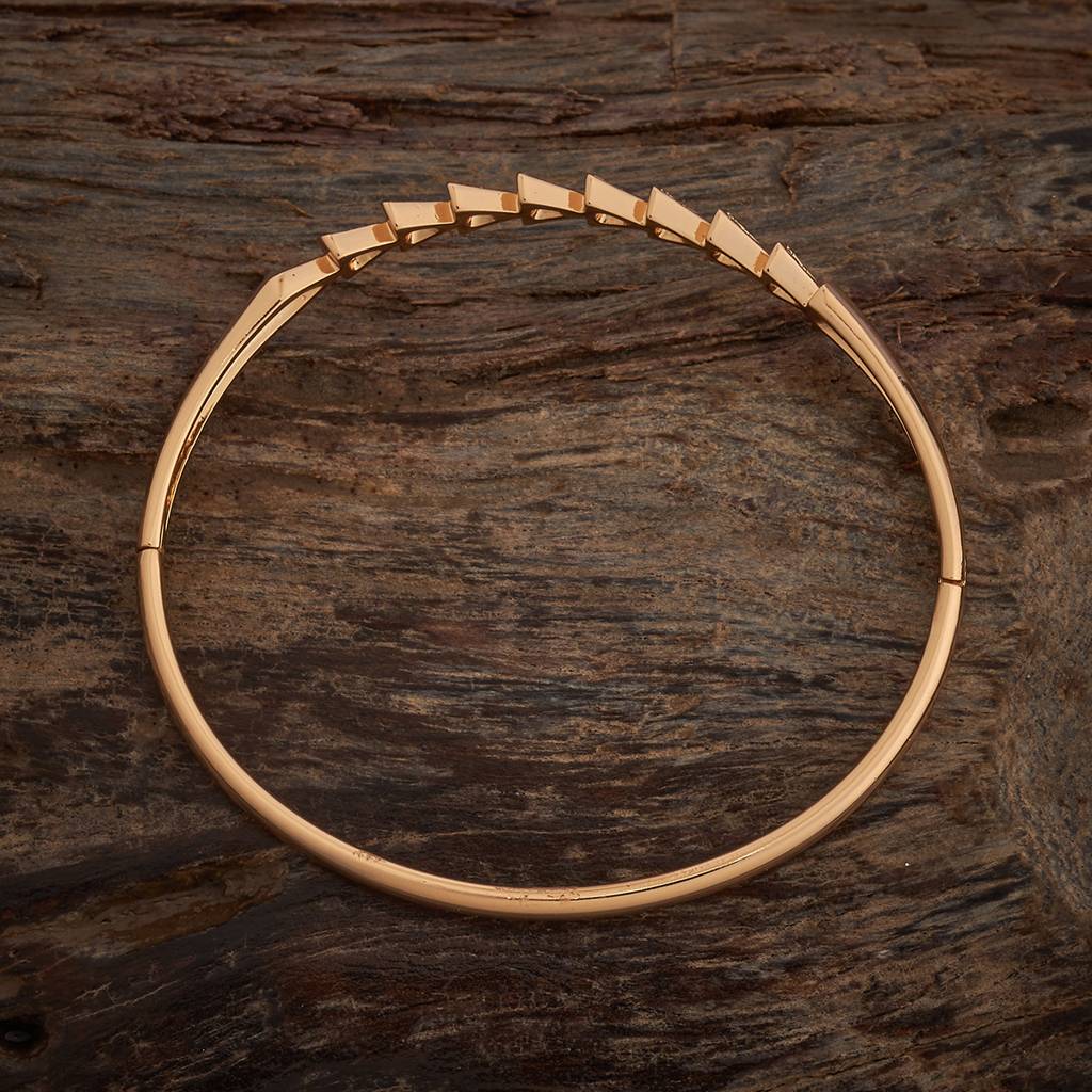 Kushal'S Fashion Jewellery White Gold-Plated Party Zircon Kada-187020 : 445700