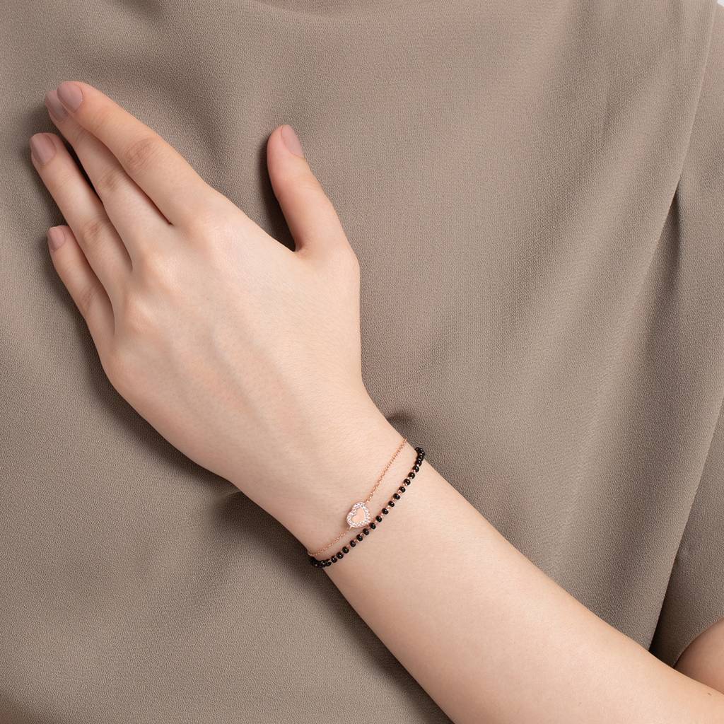 Kushal'S Fashion Jewellery  Ethnic 92.5 Sterling Silver Link Bracelet-157413 : 390536