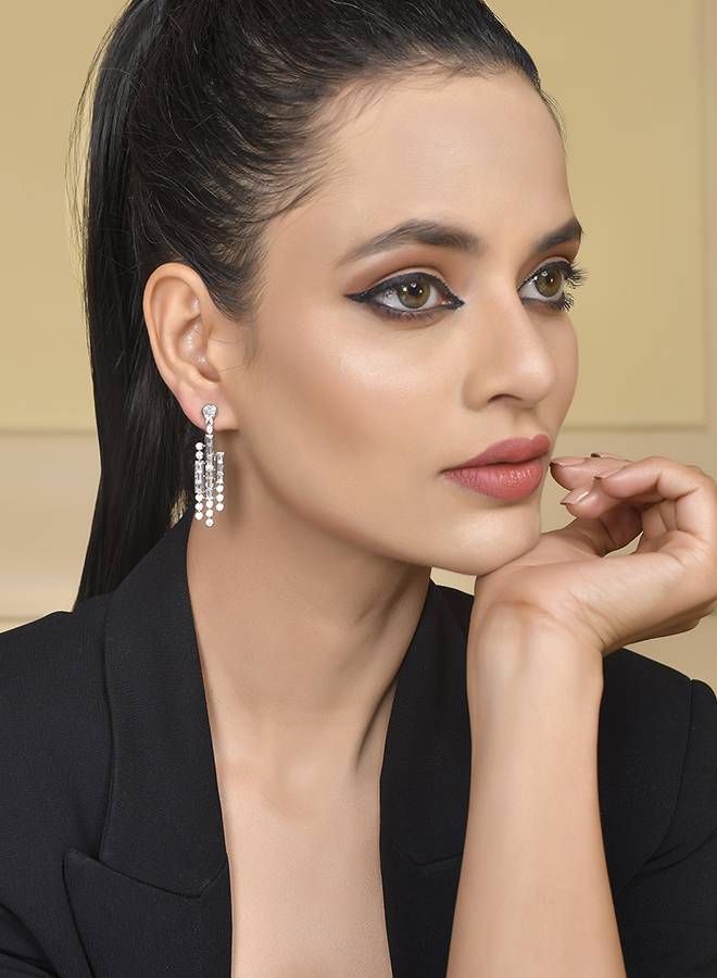 Mosaic Cascading Chique Earrings : 8905124519075