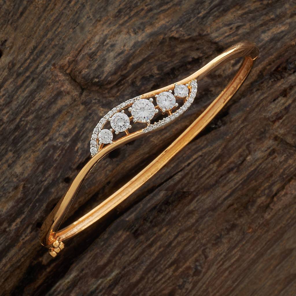 White Gold-Plated Party  Zircon Kada-435092 : 435092