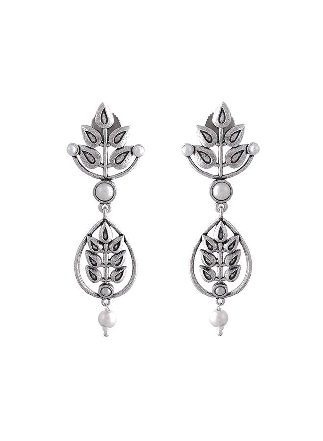 Fresh Fern Bloom Drop Earrings : 8905124508482