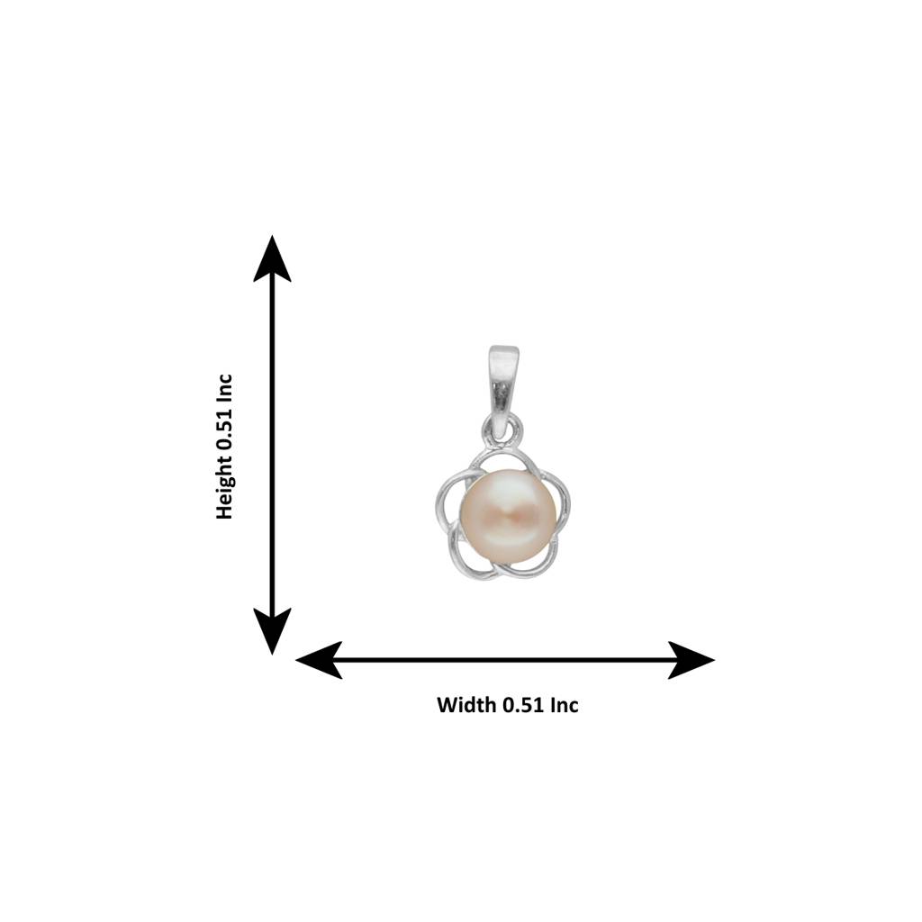 92.5 Sterling Silver Falguni Designer Pearl Pendant : JPMAY-22-201