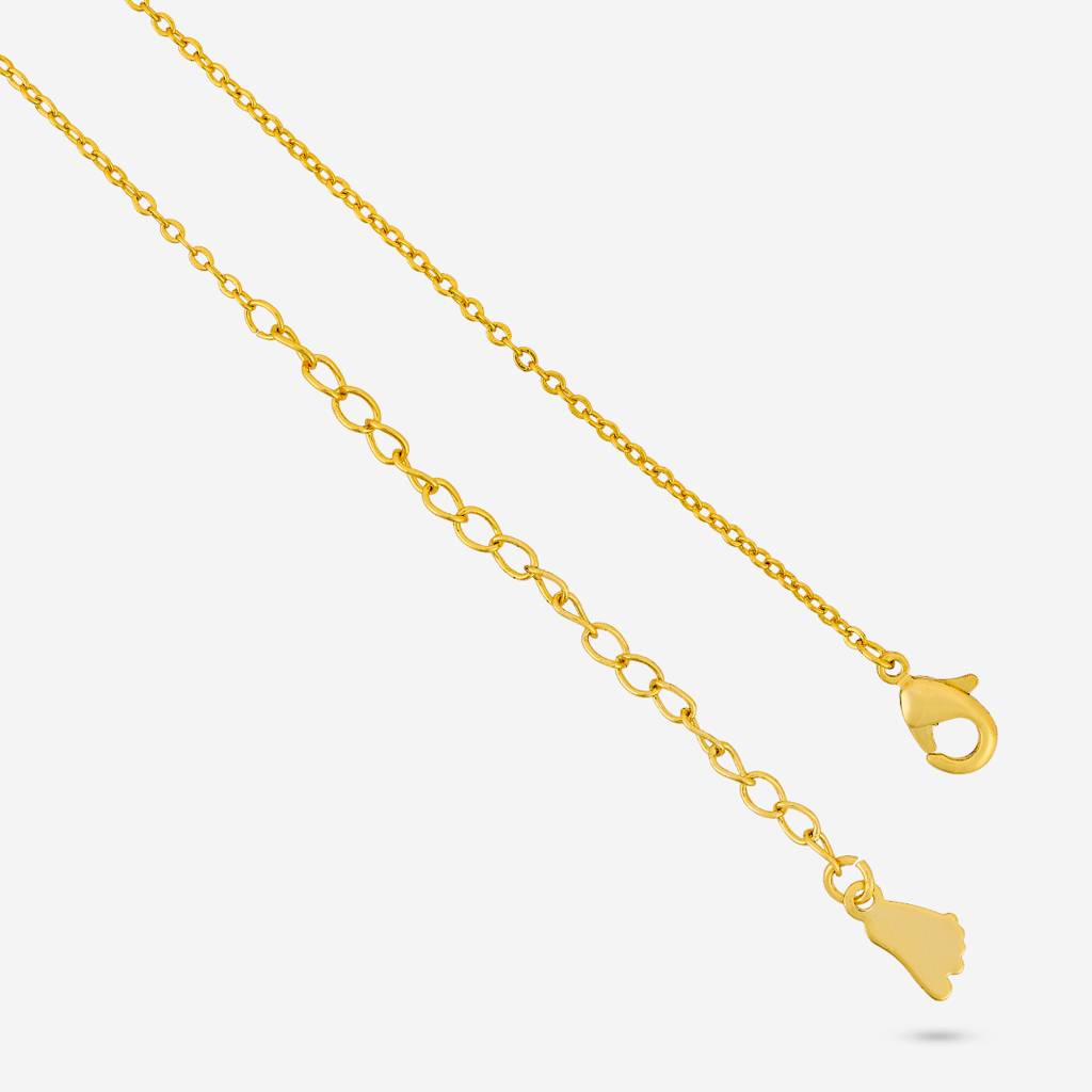 Kushal'S Fashion Jewellery White Gold-Plated Party Trendy Zircon Anklet -455241 : 455241