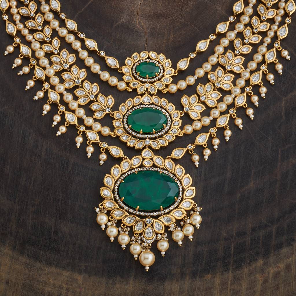 Kushal'S Fashion Jewellery Victorian-Plated Kundan Jewellery Set-158559 : 391528