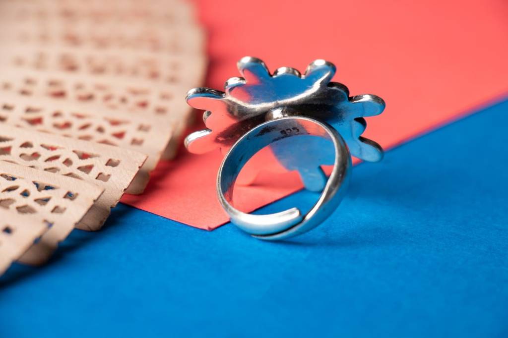 Mizoya Intricate Flower Ring : SR1025-2-2-1-1