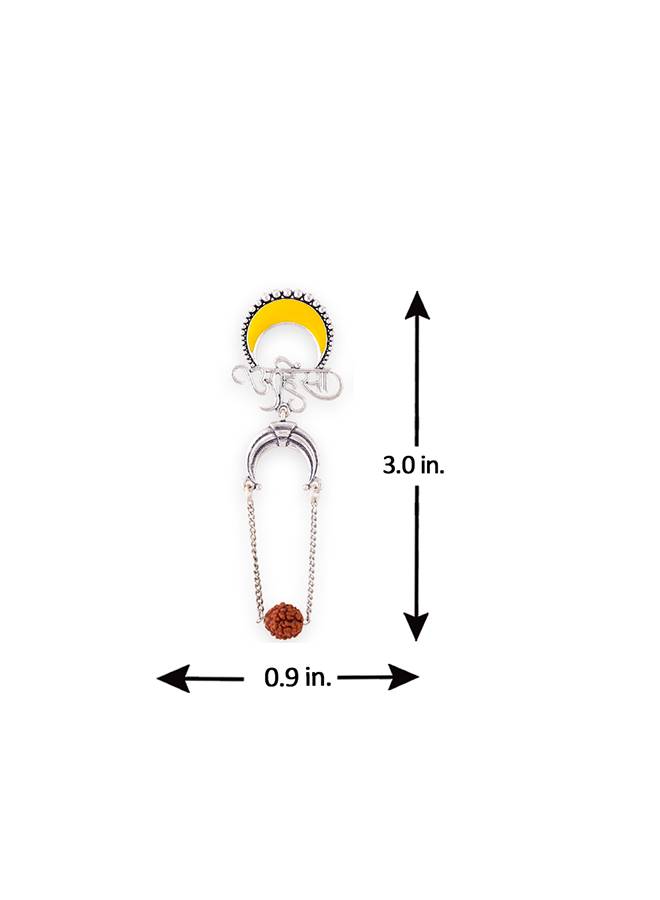 Aham Brahmasmi Ahinsa Drop Earrings : 8905124111903