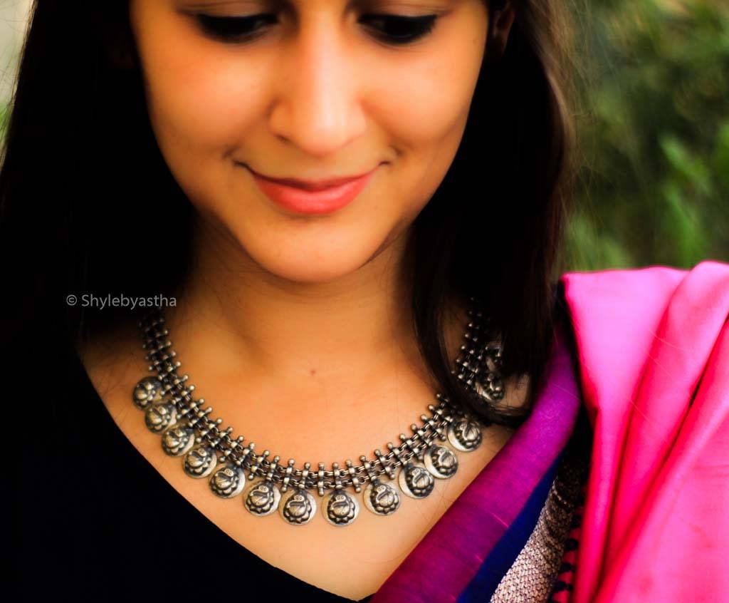 Adya Mini Ganesha Necklace : SN199-1