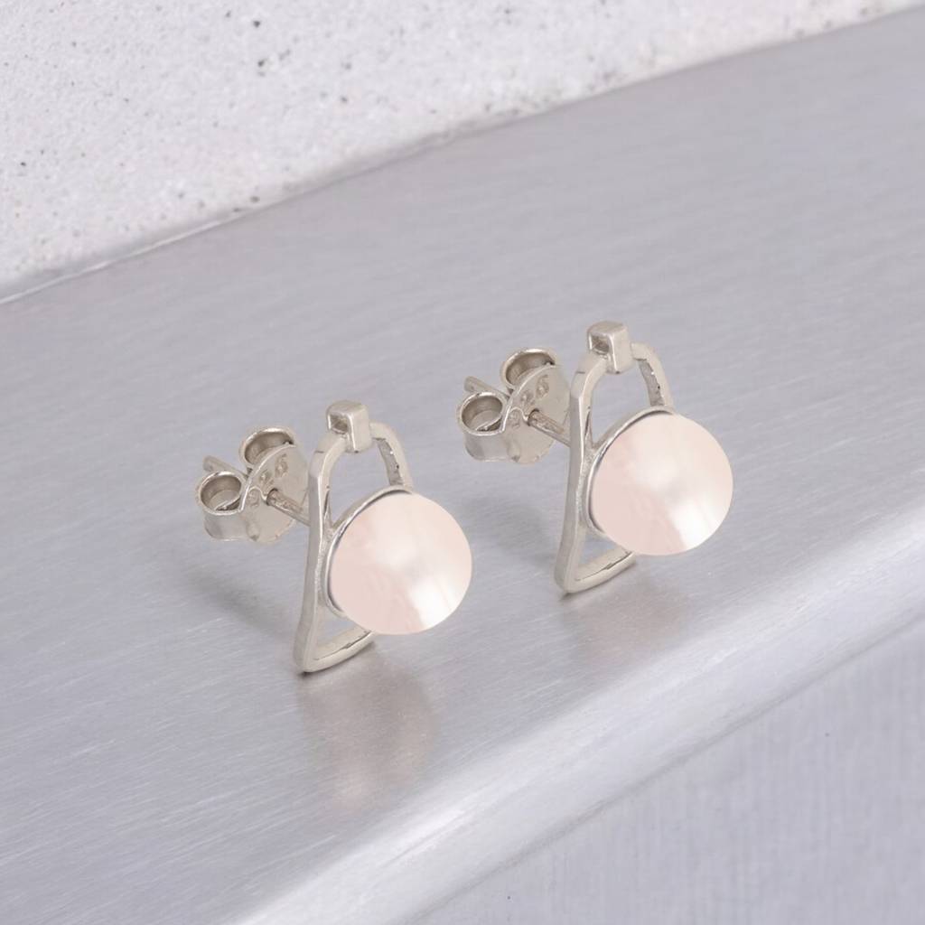Ekta 925 Silver Stud Earrings : JPMAY-22-137