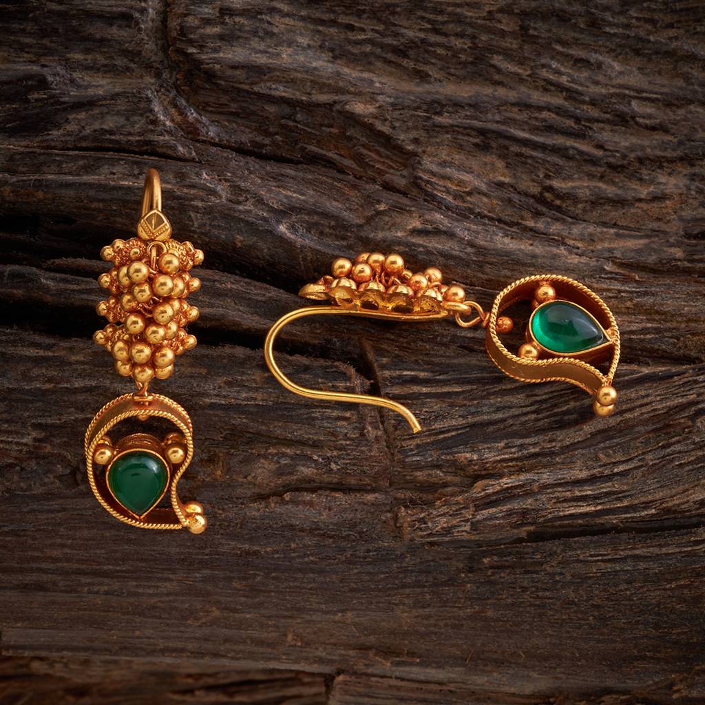 Kushal'S Fashion Jewellery Silver Temple Earring -156556 : 406862