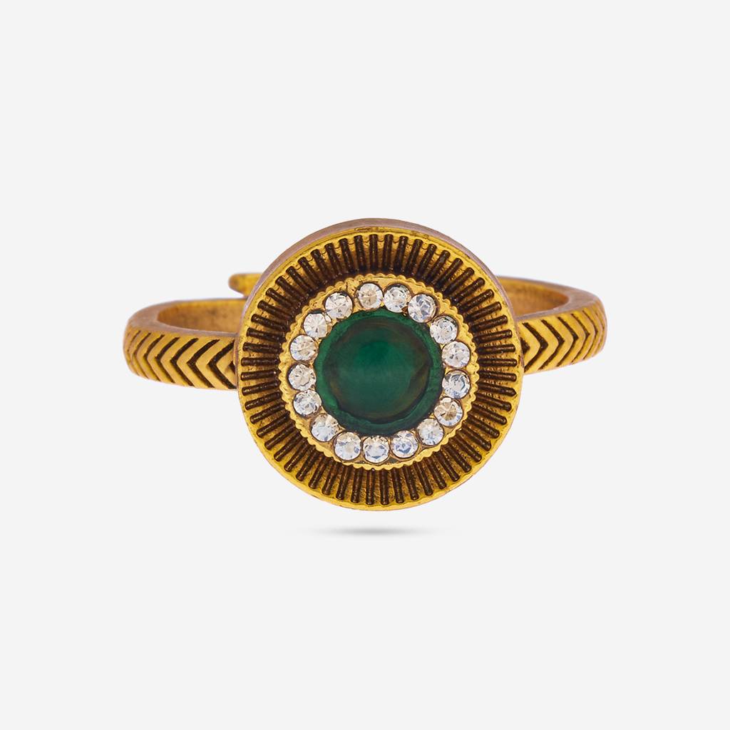 Kushal'S Fashion Jewellery -Plated Ethnic Antique Finger Ring -184955 : 441573
