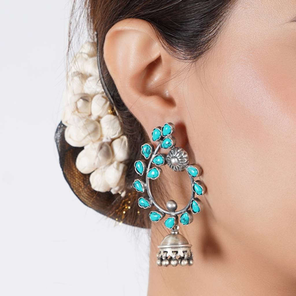 Turquoise Fusion Earrings : SSE747