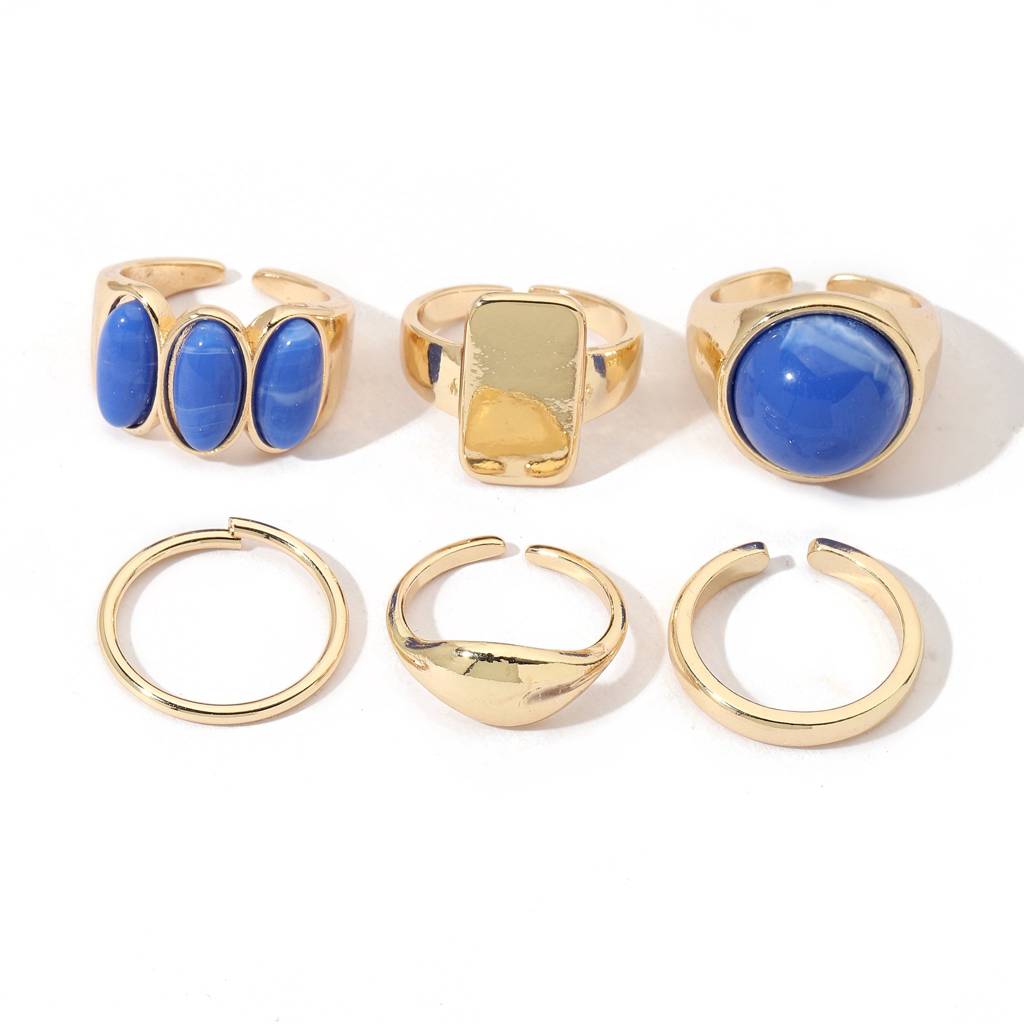 Set Of 6 Streetwise Rings : RC62860