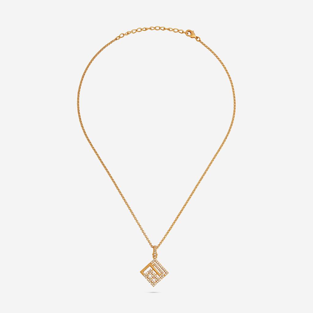 Kushal'S Fashion Jewellery  -Plated Party Trendy Zircon Necklace And Earring Set  -186573 : 444877