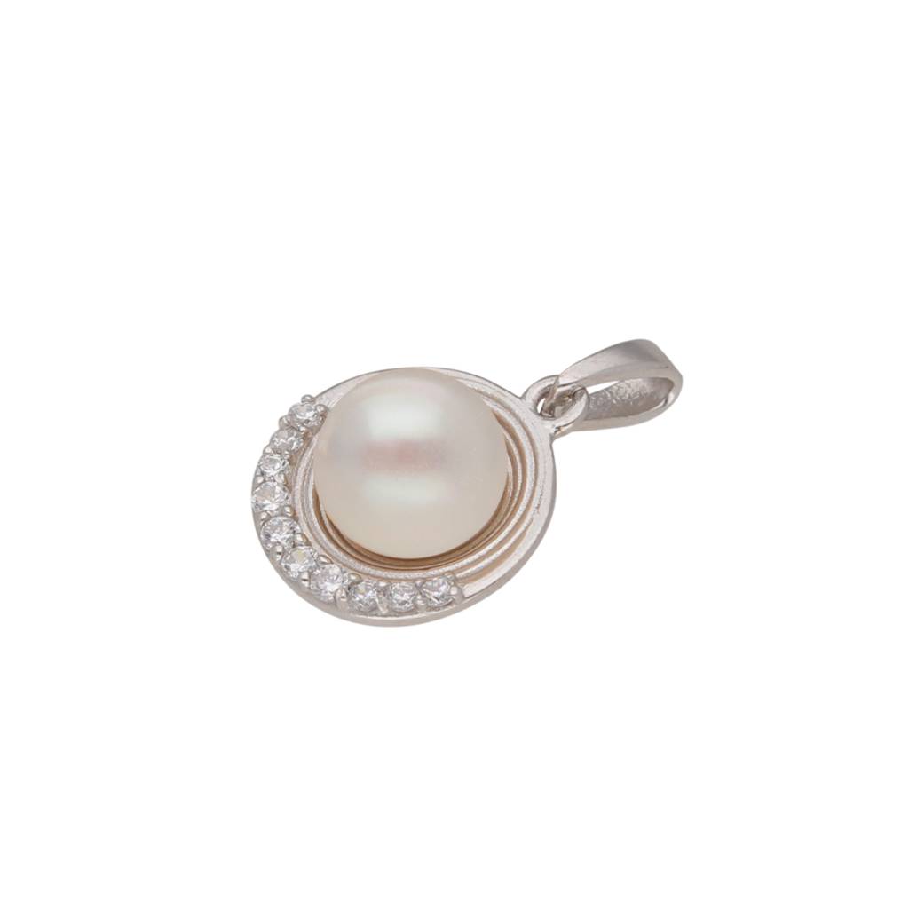 92.5 Silver Omaja Light Weight Pearl Pendant : JPMAY-22-154