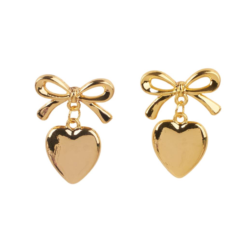 Tactile Heart Gold Earring : ES13499-G