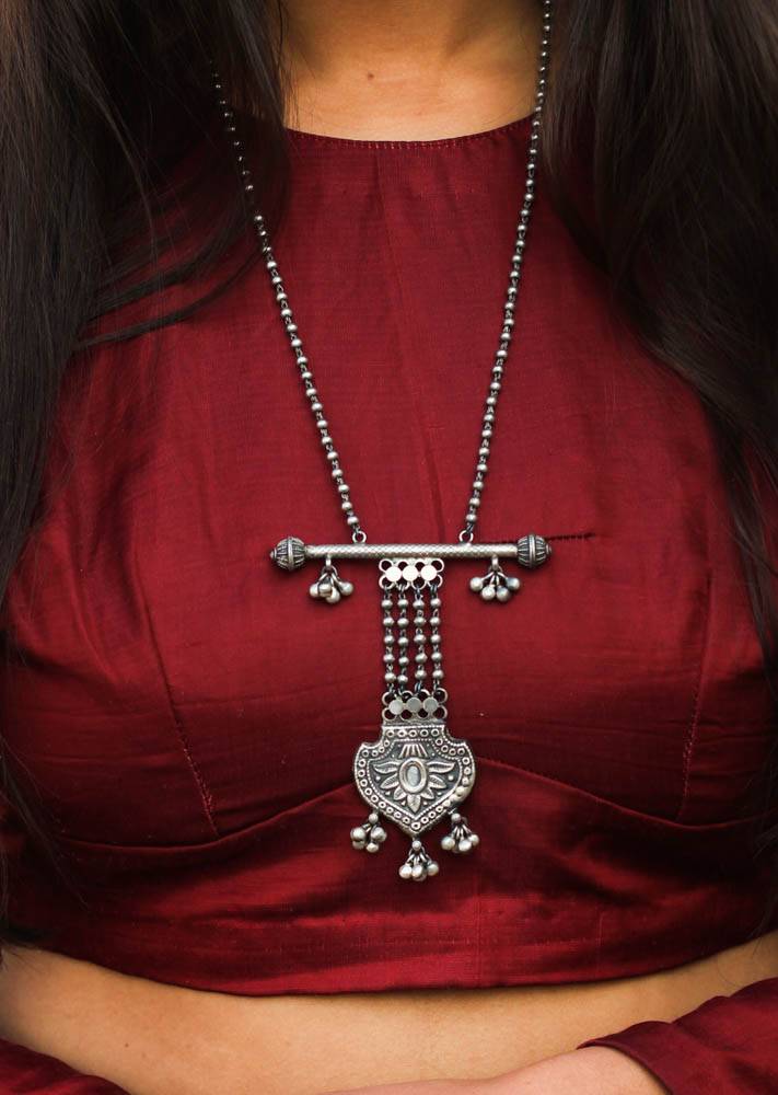 Mizoya Detailed Jali Necklace : SE626