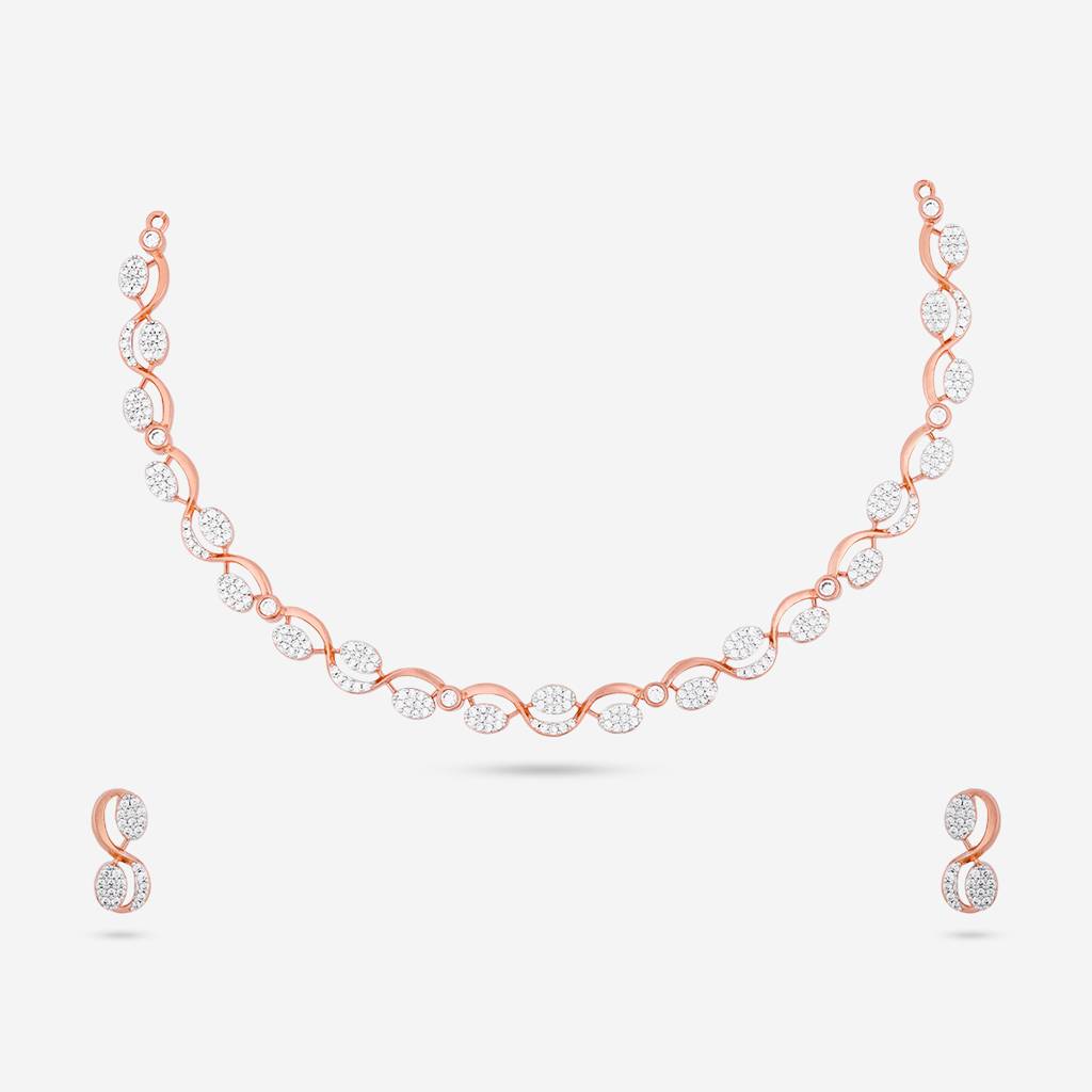 Plated Party Zircon Necklace Set -187593 : 446898