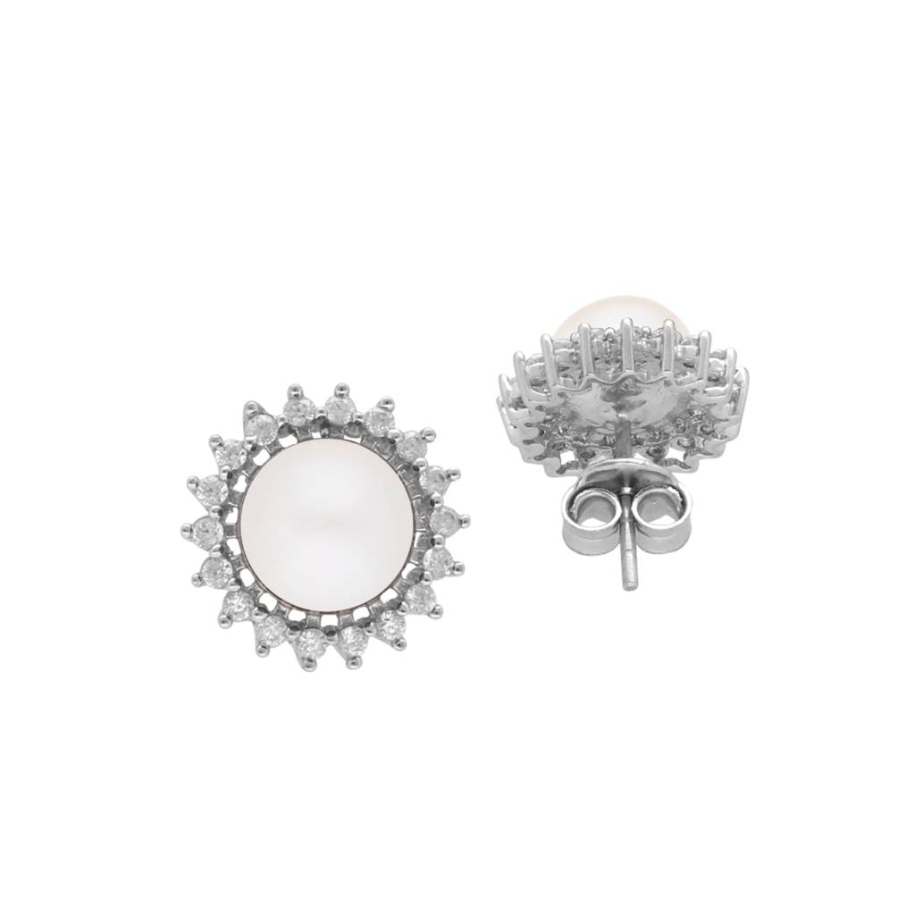 Panache Stud 925 Silver Earrings : JPMAY-22-130