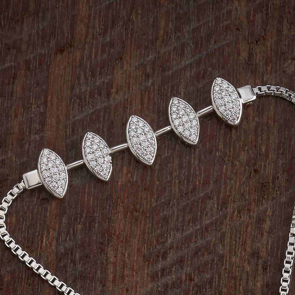 Kushal'S Fashion Jewellery Plated Party Zircon Bracelet-182258 : 435353