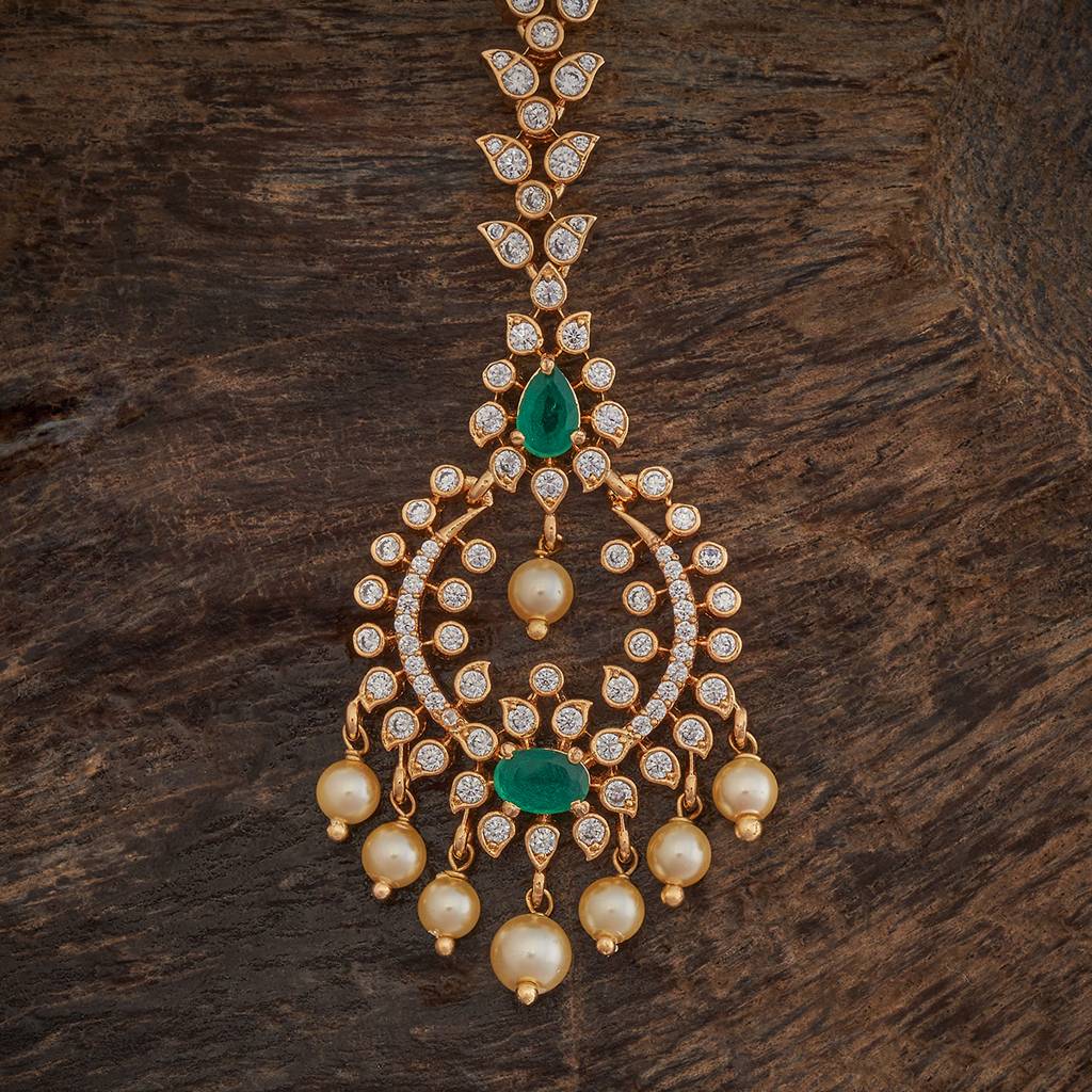 Kushal'S Fashion Jewellery Plated Party Zircon Maang Tikka-175782 : 421396