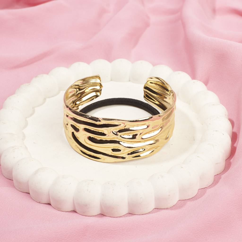 Chiseled Hair Tie : HX-HT-S-0010-G-BK