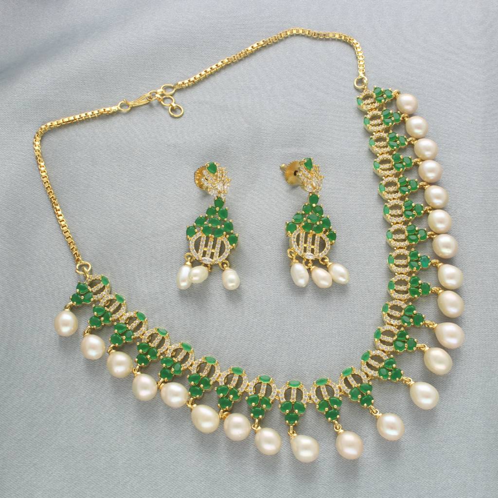 Jeevika 1 Line Pearl Necklace : JPAPL-23-24