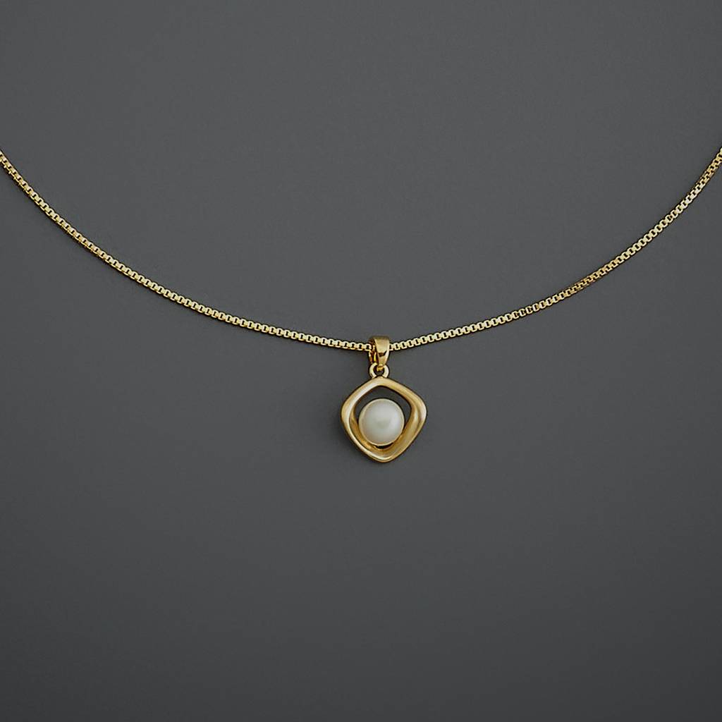 Kushal'S Fashion Jewellery Pearl Plated Party Trendy Zircon Necklace-187037 : 445841