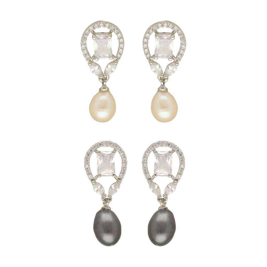 Vivid Combo Of 2 Pair Earrings : JPER-23-920