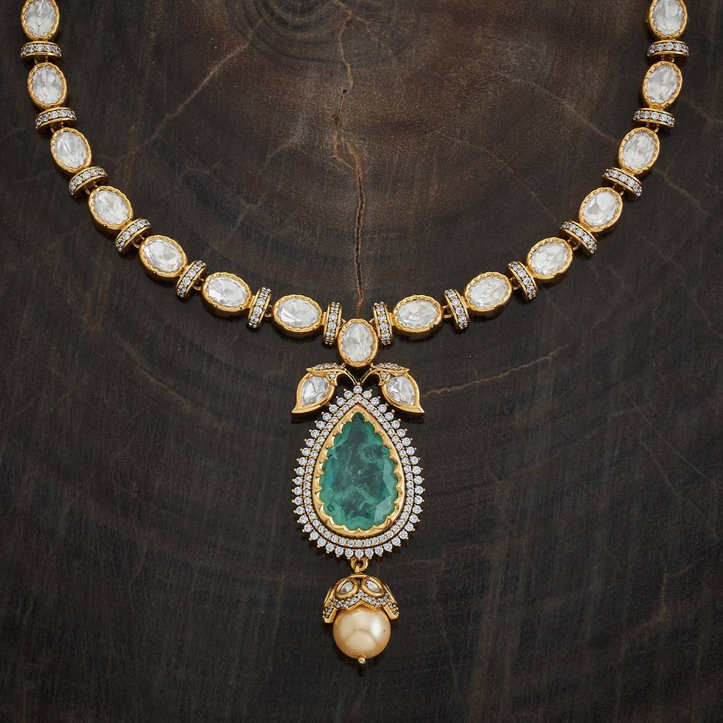 Kushal'S Fashion Jewellery Victorian-Plated Ethnic Kundan Jewellery Set-173036 : 415218