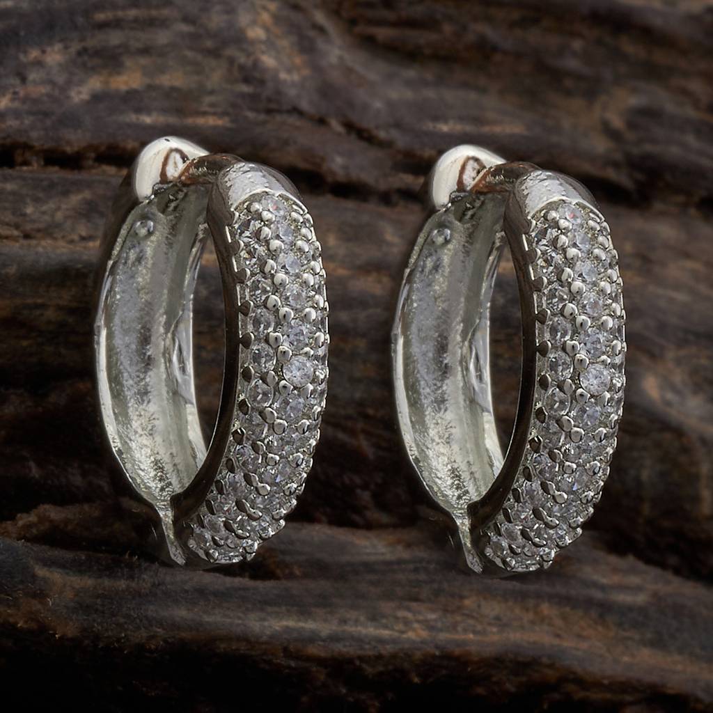 Kushal'S Fashion Jewellery Plated Party Trendy Zircon Hoops & Huggies-172480 : 412647