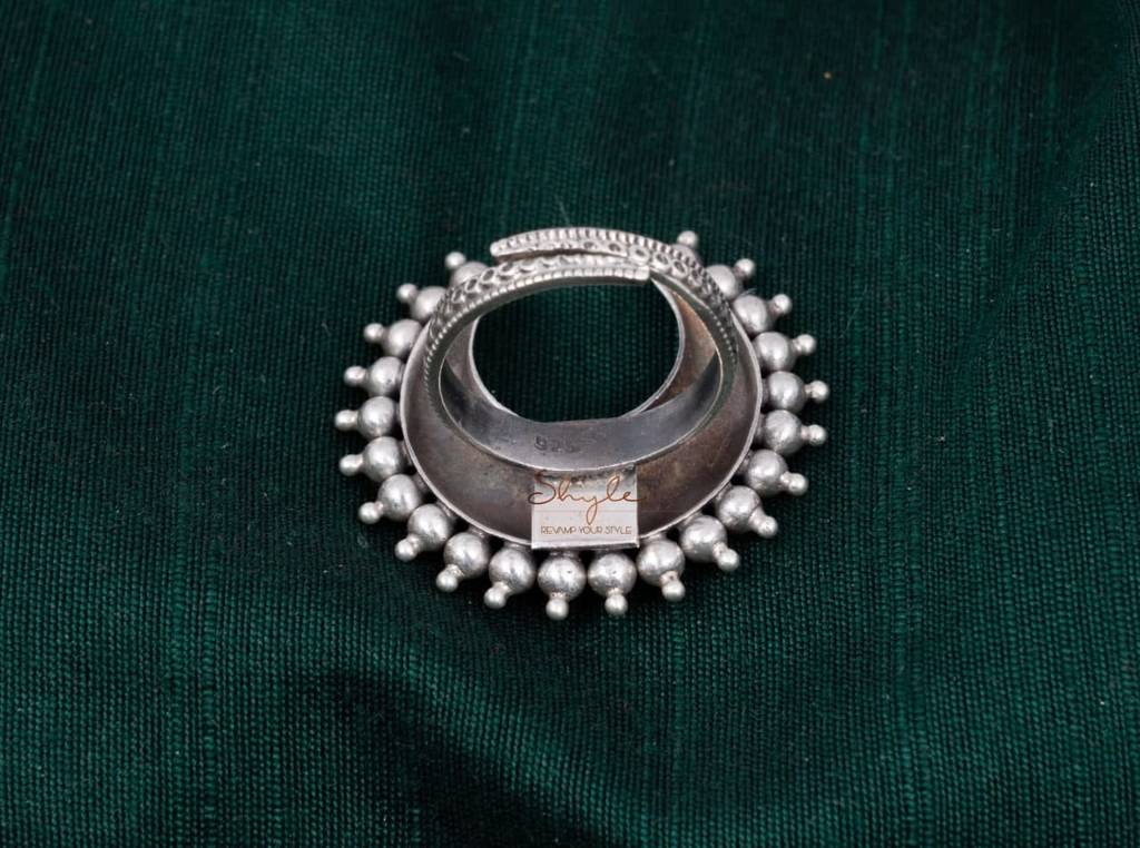 Moh Embossed Chandra Ring : SR1027