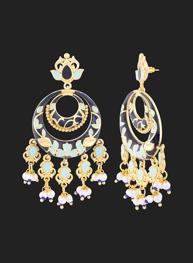 Tahira Chandbali Necklace Set : 8905124081978