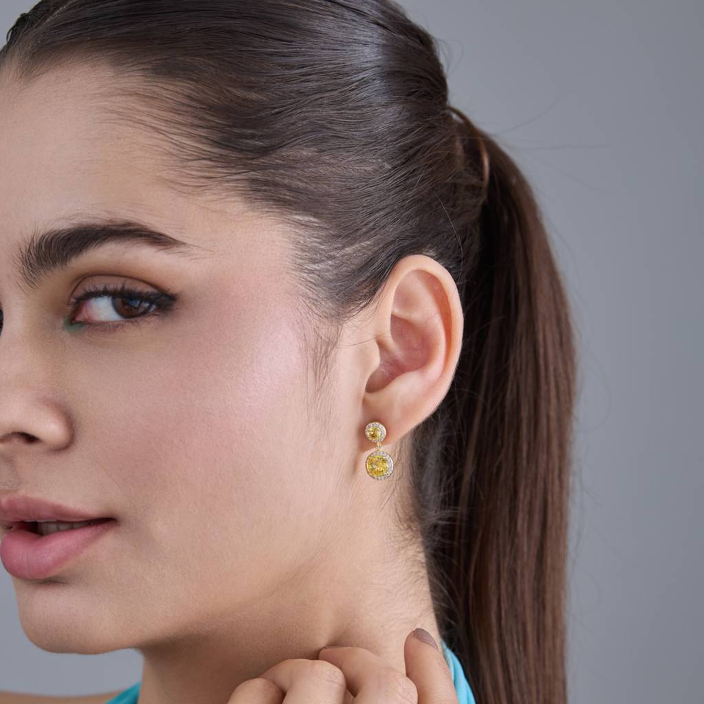 Kushal'S Fashion Jewellery Party Zircon Drop Earrings-185966 : 443512