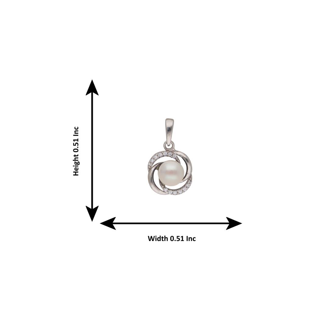 925 Sterling Silver Hiral Opera Pearl Pendant : JPMAY-22-146