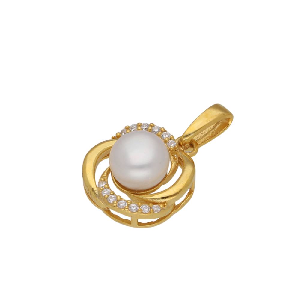 925 Silver Jagrati Designer Pearl Pendant : JPMAY-22-148