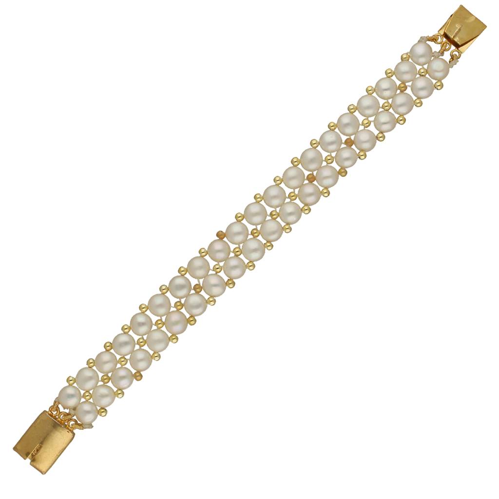 Zaida 2 Lines Pearl Bracelet : JPAUG-23-026