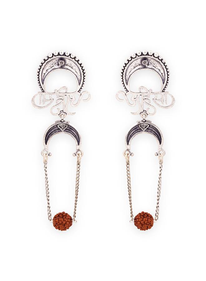 Aham Brahmasmi Ahinsa Drop Earrings : 8905124111903