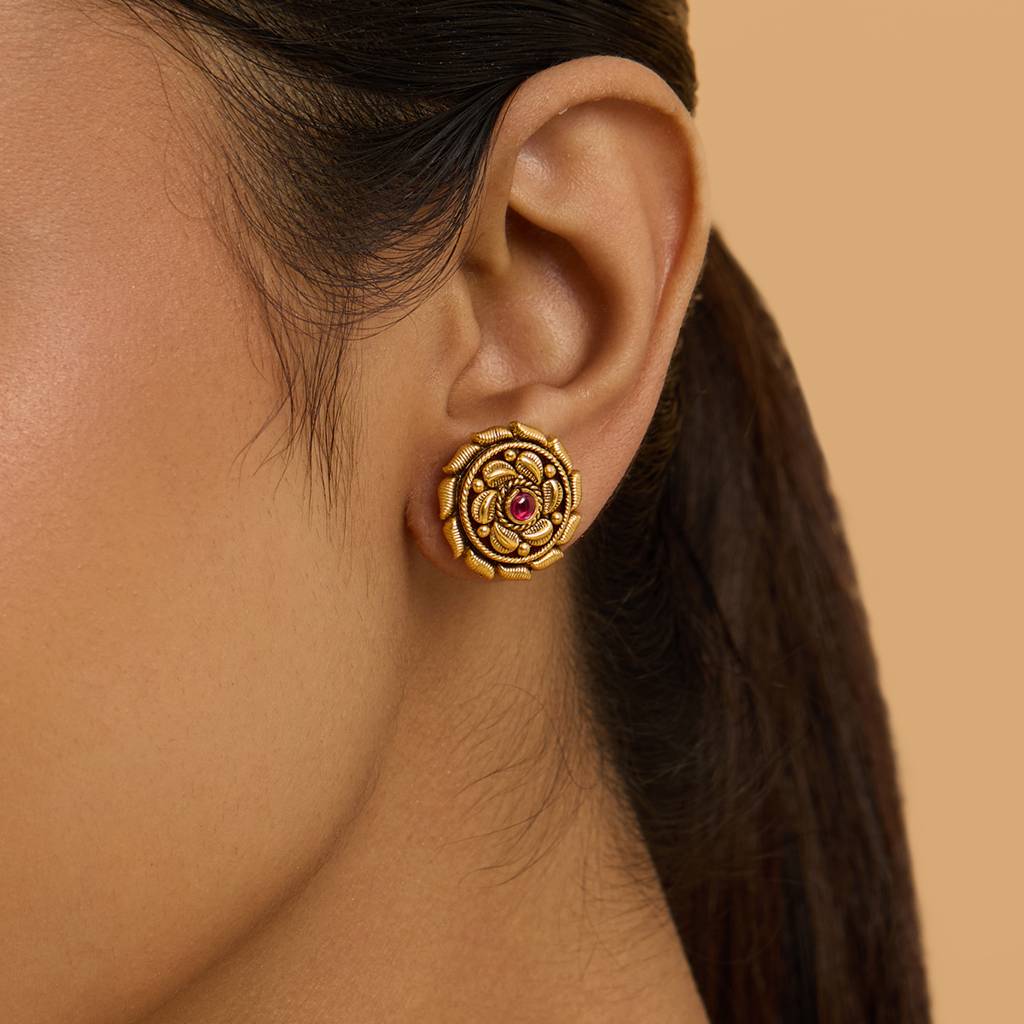 Kushal'S Fashion Jewellery Contemporary Studs Earrings-177438 : 425370