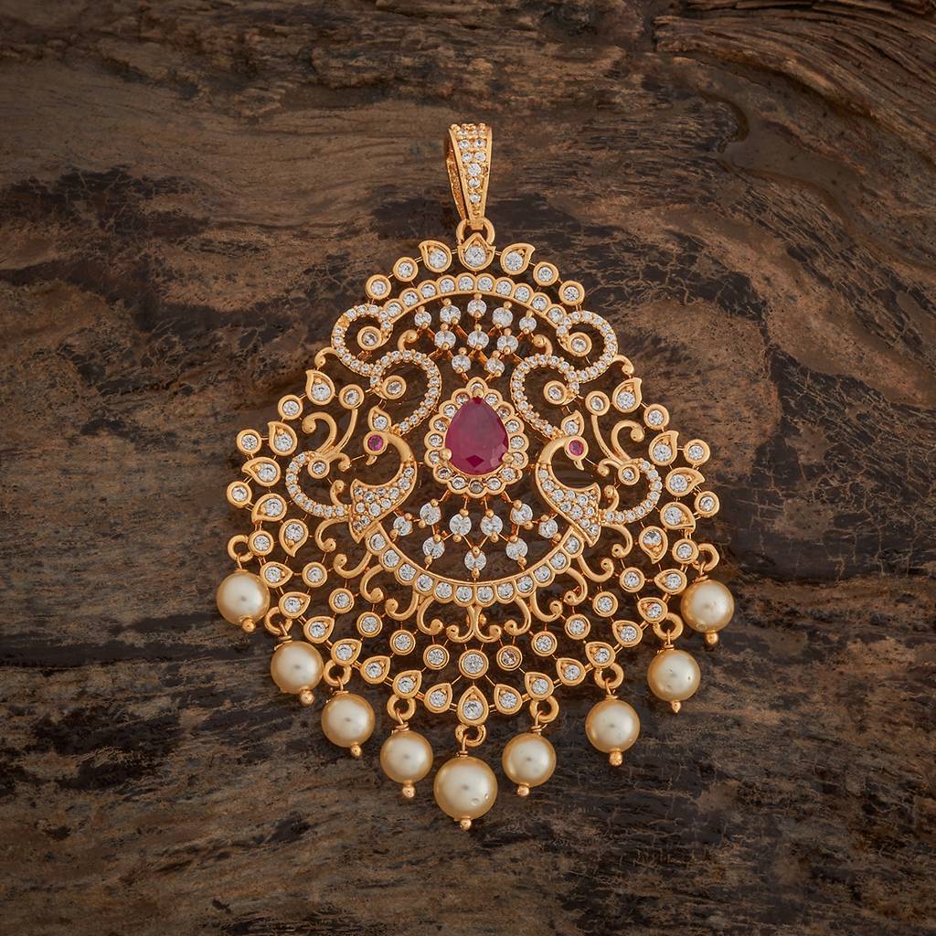 Kushal'S Fashion Jewellery Plated Party Zircon Pendant -178584 : 427608