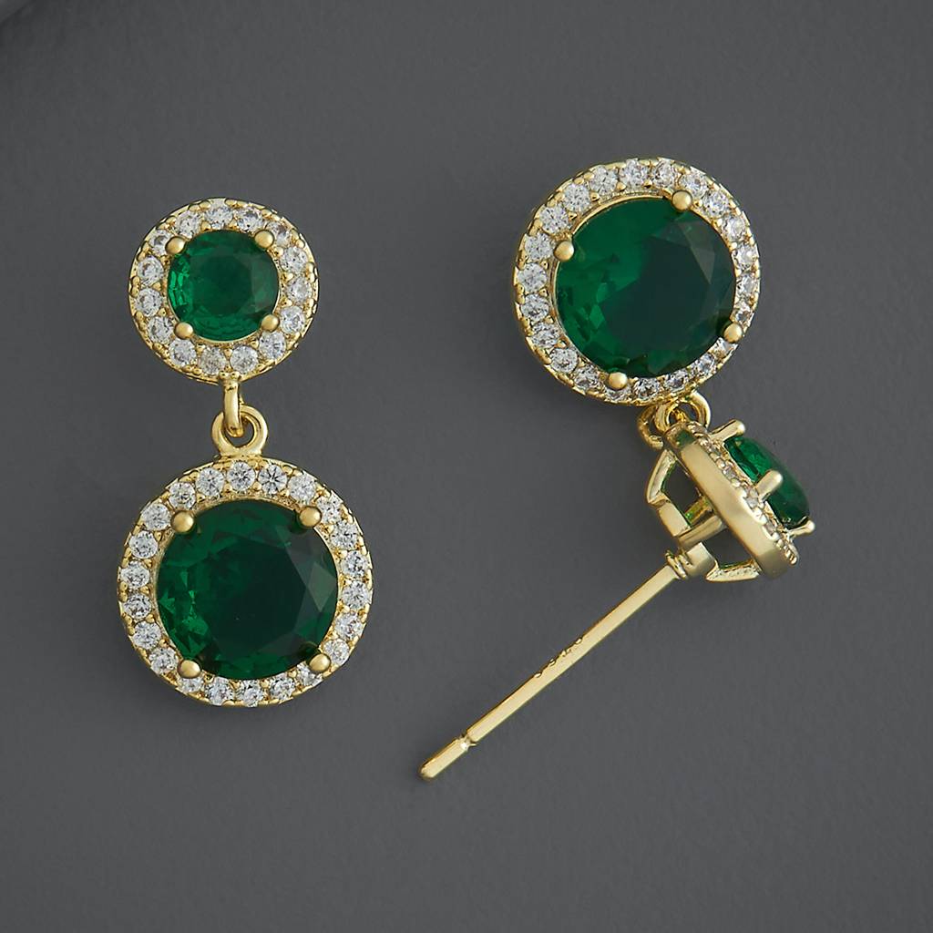 Kushal'S Fashion Jewellery Party Zircon Drop Earrings-185966 : 443513